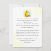 Niedliches lächelndes Hühnchen Save The Date (Rückseite)