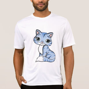 NIEDLICHES LÄCHELNDES SKY BLAUE KÜCHE MIT BLAUEN A T-Shirt