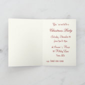 Niedliches Lachen Vintager Santa Karte (Innenseite)