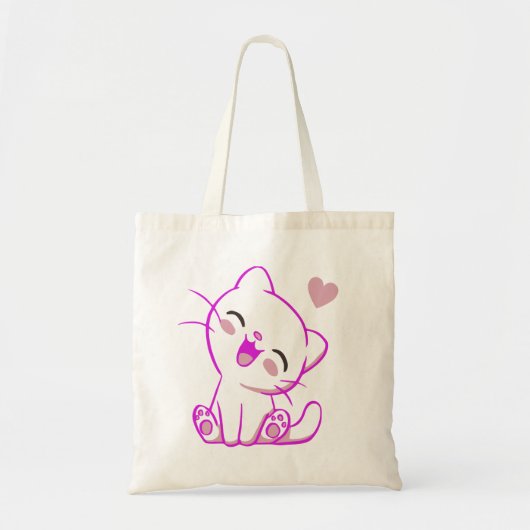 NIEDLICHES LACHTEN KLEIN Fuchsia KITTEN Tragetasche (Vorne)