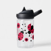 Niedliches Lady Bug Blume Muster Trinkflasche (Links)