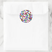 Niedliches Lady Bug Design Runder Aufkleber (Tasche)