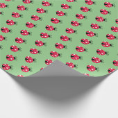 Niedliches Lady Bug Geschenkpapier (Ecke)