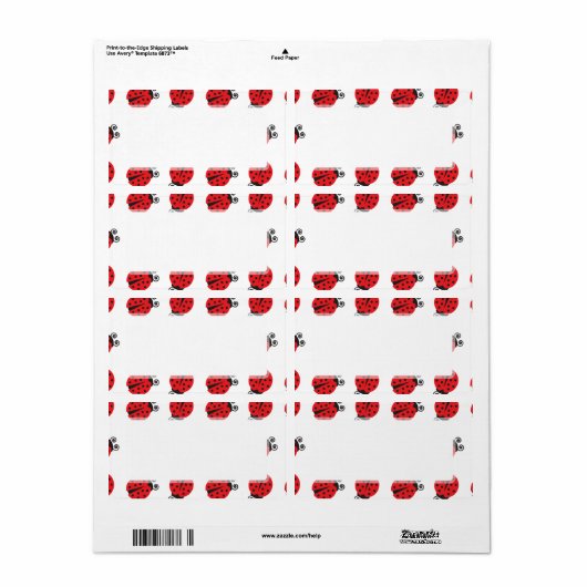 Niedliches Lady Bug Pattern (Vorne)