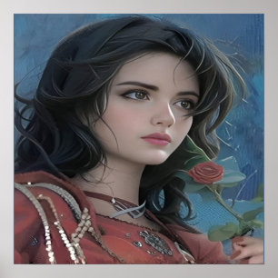 Niedliches Lady Poster