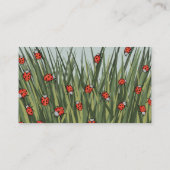 Niedliches Ladybird-Ladybugemuster Visitenkarte (Rückseite)