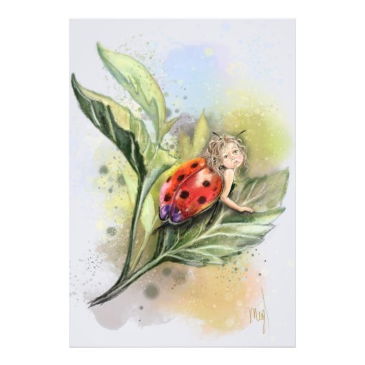 Niedliches Ladybug Art Poster (Vorne)
