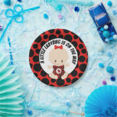 Niedliches Ladybug Babydusche Party Pappteller (Party)