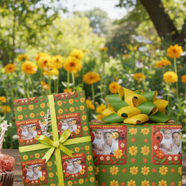 Niedliches Ladybug GeburtstagsFoto individuell anp Geschenkpapier