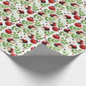 Niedliches Ladybug Geschenkpapier (Ecke)