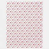 Niedliches Ladybug/Ladybird-Illustrationsmuster Fleecedecke (Vorderseite)