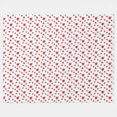 Niedliches Ladybug/Ladybird-Illustrationsmuster Fleecedecke (Vorderseite (Horizontal))