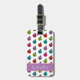 Niedliches Ladybug-Muster Gepäckanhänger