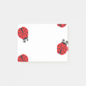 Niedliches Ladybug-Muster Post-it Klebezettel (Vorderseite)