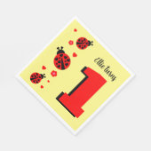 Niedliches Ladybug Paper Napkin Serviette (Ecke)