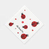 Niedliches Ladybug Paper Napkin Serviette (Ecke)