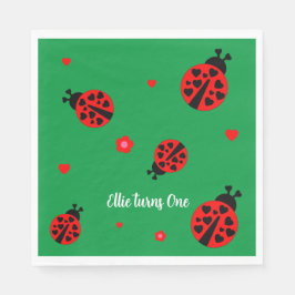 Niedliches Ladybug Paper Napkin Serviette