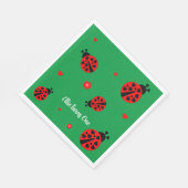 Niedliches Ladybug Paper Napkin Serviette (Ecke)