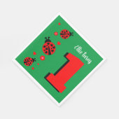 Niedliches Ladybug Paper Napkin Serviette (Ecke)