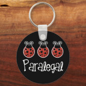 Niedliches Ladybug Paralegal-Geschenk Schlüsselanhänger (Vorderseite)