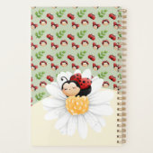 Niedliches LadyBug Pattern Kids-Notebook mit Namen Planer (Rückseite)