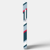 Niedliches Ladybug Red White Stripes Muster Case-Mate iPhone Hülle (Rückseite / Links)