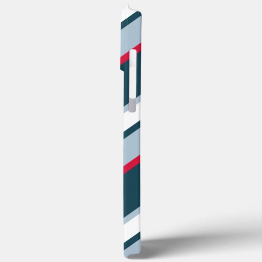 Niedliches Ladybug Red White Stripes Muster Case-Mate iPhone Hülle (Rückseite / Links)