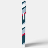 Niedliches Ladybug Red White Stripes Muster Case-Mate iPhone Hülle (Rückseite / Rechts)