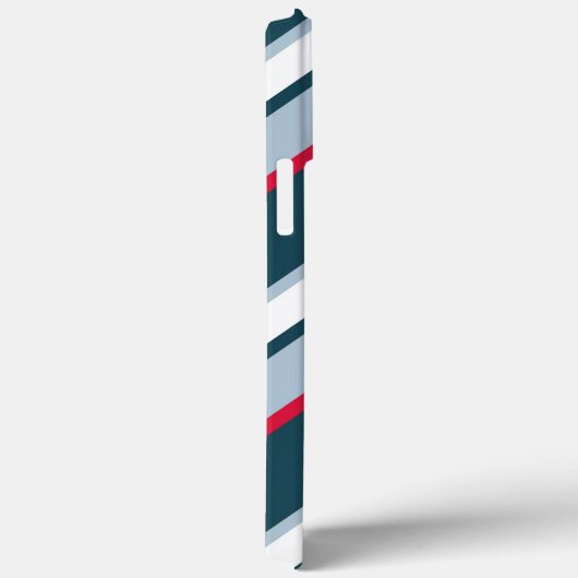 Niedliches Ladybug Red White Stripes Muster Case-Mate iPhone Hülle (Rückseite / Rechts)