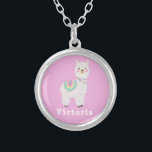 niedliches Lama, Alpaka, Lama Versilberte Kette<br><div class="desc">niedliches Lama,  Alpaka,  Lama</div>