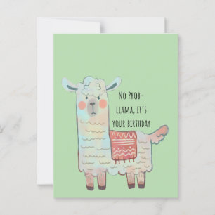 Niedliches Lama, Alpaka zeichnend Tier Postkarte