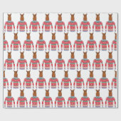 Niedliches Lama, das lustige hässliche Geschenkpapier (Flach)