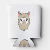 Niedliches Lama-Gesicht Zeichnend Dosenkühler (Rückseite)