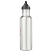 Niedliches Lama-Gesicht Zeichnend Edelstahlflasche (Rechts)