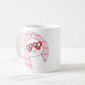 Niedliches Lama Hola Kaffeetasse (Vorderseite Links)
