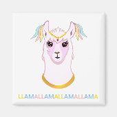 Niedliches Lama Magnet (Vorne)