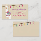 Niedliches Lama mit kundenspezifischer Visitenkarte (Vorne/Hinten)