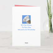 Niedliches Lama und Herz werden gut Karte (Rückseite)