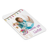 Niedliches Lama- und Tasseldesign für Fotos Magnet (Rechte Seite)