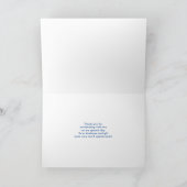 Niedliches Lamatsmuster auf Polka Dots Vielen Dank Karte (Innenseite)