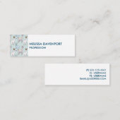 Niedliches Lamatsmuster auf Polka-Punkten Mini Visitenkarte (Vorne/Hinten)