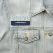 Niedliches Lamatsmuster auf Polka-Punkten Namensschild (Beispiel)