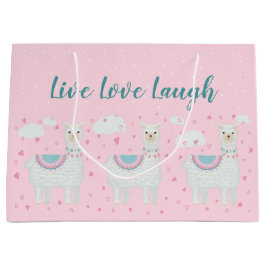 Niedliches Lamellenmuster - roter Hintergrund Große Geschenktüte