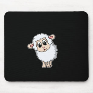 Niedliches Lamm-Geschenk für Schafe Mousepad