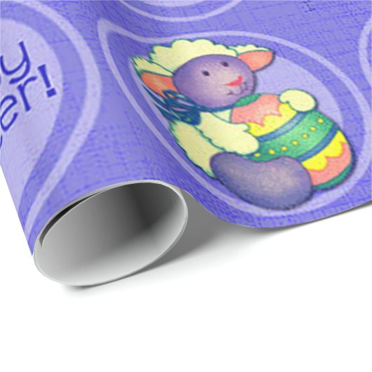 Niedliches Lamm Geschenkpapier (Rolleneckpunkt)