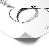 Niedliches Lamm-Kinderzimmer-Dekor Lamm Zeichnend Poster (Ecke)