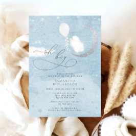 Niedliches Lamm mit Balloondusche Einladung