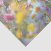 Niedliches Lamm mit farbenfrohen Wildblumen Decoup Seidenpapier (Detail)