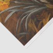 Niedliches Lamm mit gelben Nadelhölzern Dekoupage Seidenpapier (Ausschnitt)