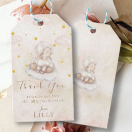 Niedliches Lamm Pinky Dust stars Baby Dusche Danke Geschenkanhänger